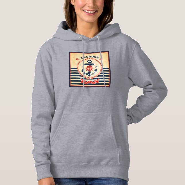 Pull À Capuche Poster nautical (Devant)