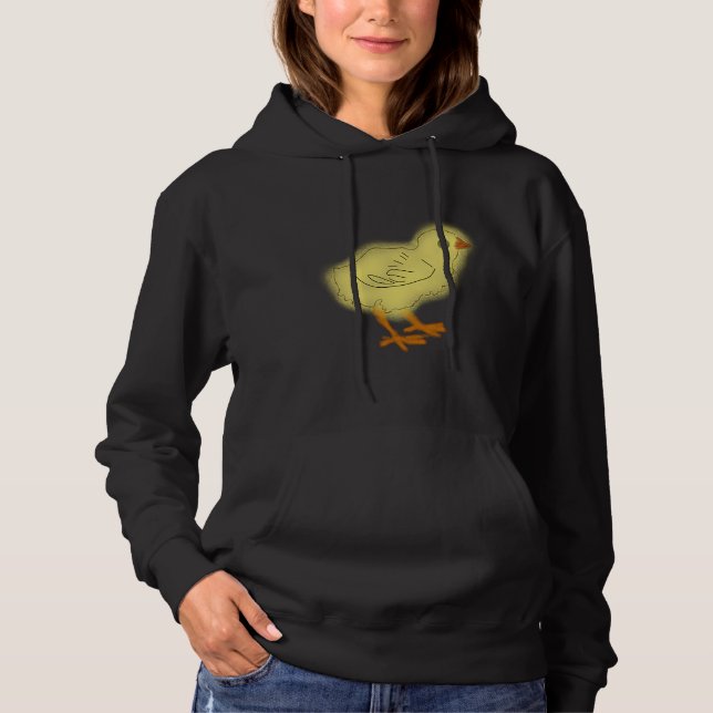 Pull À Capuche Poulet Jaune (Devant)