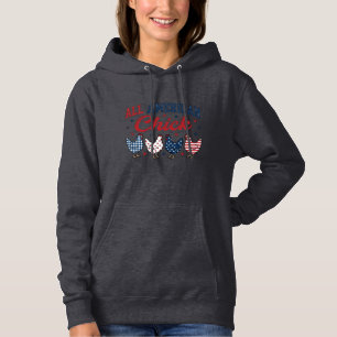 Pull À Capuche Poulet patriotique tout américain Design de t-shir
