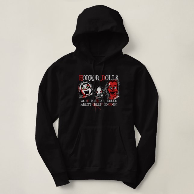 Pull À Capuche Poupées hantées Déplaisantes mal pour Punk Goth Da (Design devant)