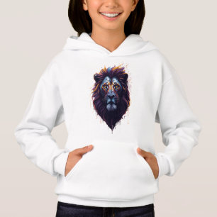 Pull à capuche pour filles   Lion
