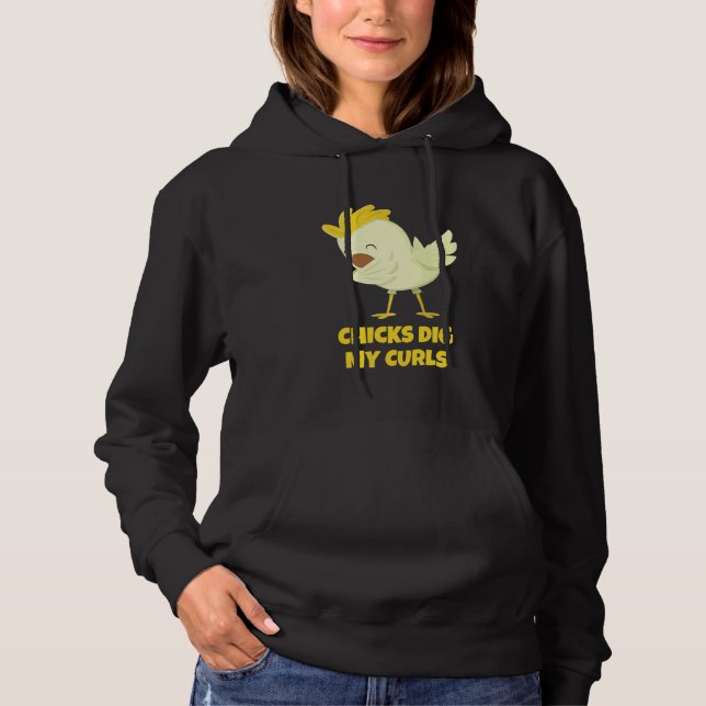 Pull À Capuche Poussins Creuser Mes Courbes Toddler Chemise drôle (Devant)
