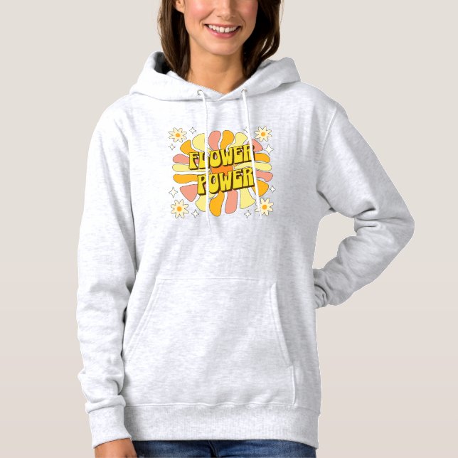 Pull À Capuche Pouvoir des Fleurs (Devant)