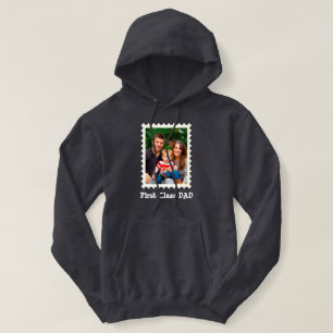 Pull À Capuche Première classe Papa meilleur papa personnalisée