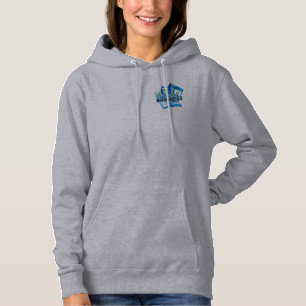 Pull À Capuche Prendre soin du sweatshirt gris de femmes