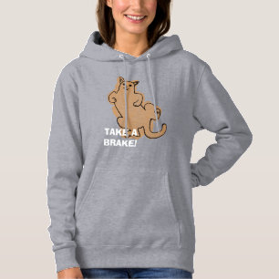 Pull À Capuche Prends un frein comme ce T-shirt chat