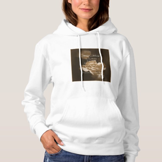 Pull À Capuche Prière de Hail Mary (Devant)