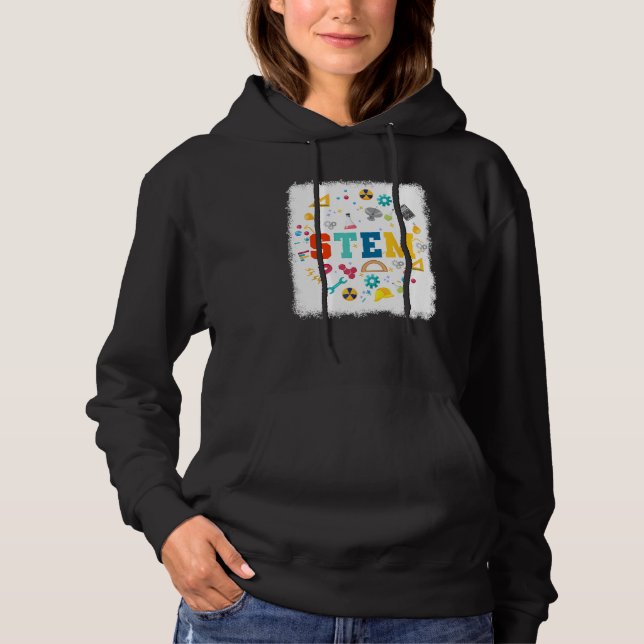 Pull À Capuche Professeur de sciences, technologie, ingénierie et (Devant)