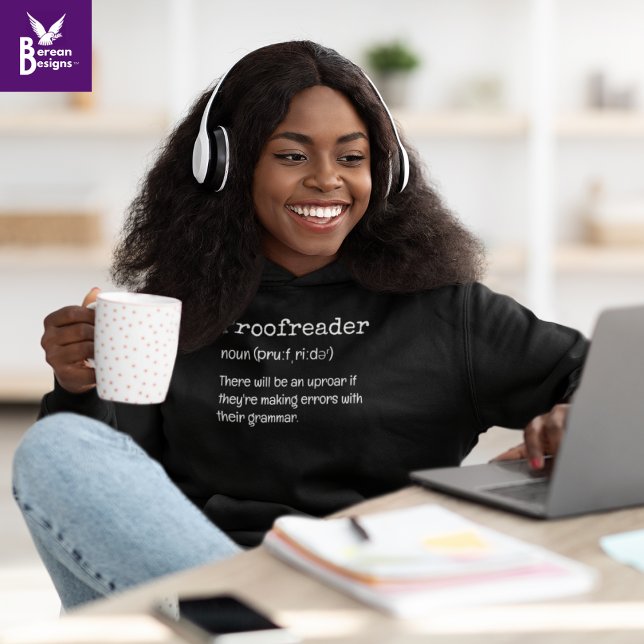 Pull À Capuche PROOFREADER Fun Definition Ils sont leur (This fun Proofreader Hoodie would make an excellent gift to celebrate National Proofreading Day. )