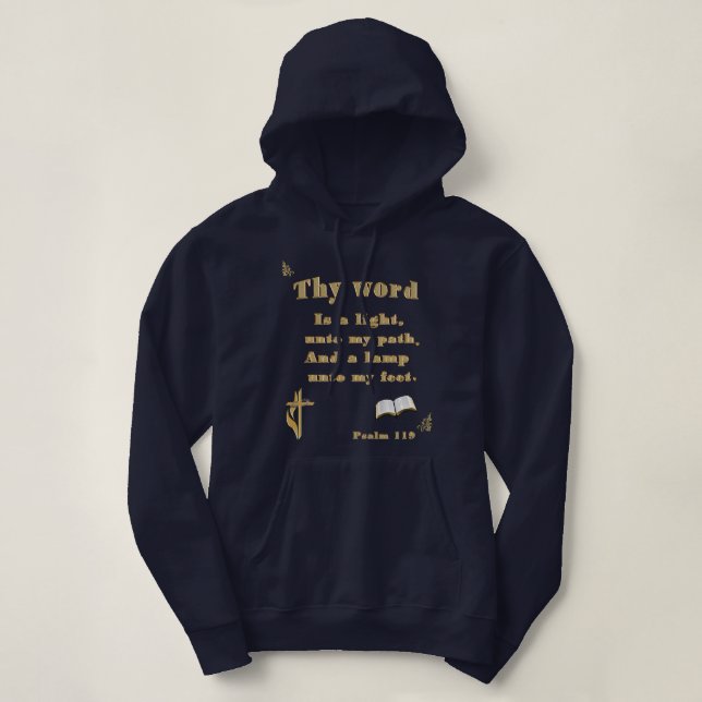 Pull À Capuche Psaume 119 (Design devant)