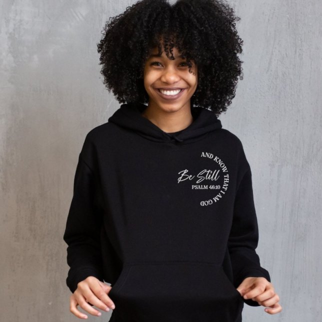 Pull À Capuche Psaume 46:10 | Citation de la Bible Christian (Créateur téléchargé)