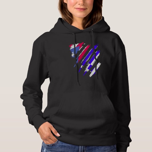 Pull À Capuche Puerto Rico Flag Greece Grown Patriot Country Stri (Devant)