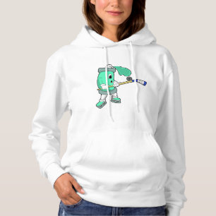 Pull À Capuche Pulvérisateur de glace au hockey sur glace avec bâ
