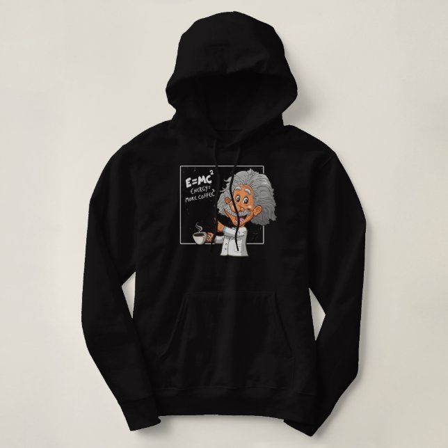 Pull À Capuche Pun Energy Est Plus De Scientifiques Du Café, La S (Design devant)