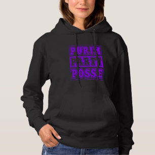 Pull À Capuche Purim Party Posse Amusant Juive Célébration Chemis