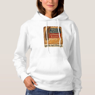 Pull À Capuche Quand au cours des événements humains - Quill Flam
