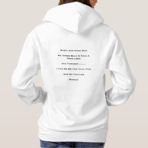 Pull À Capuche "Quand Dieu fit l'homme"