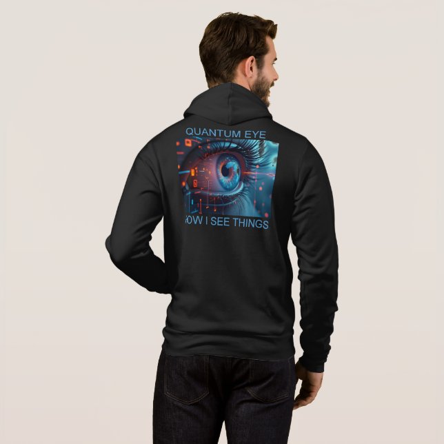 Pull À Capuche Quantum Eye things men Bella black hoodie (Dos entier)