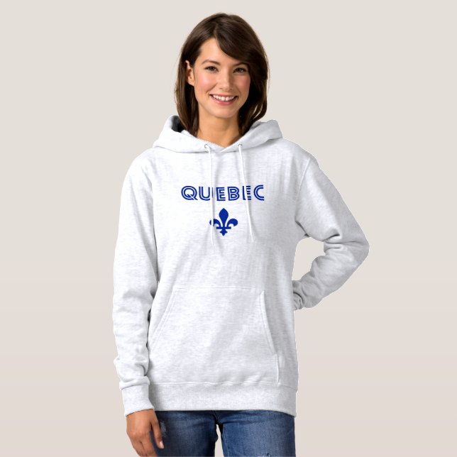 Pull À Capuche Québec Rétro (Devant entier)