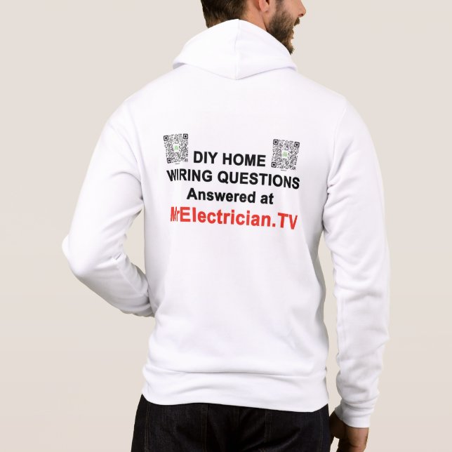 Pull À Capuche Questions de câblage domestique sur MrElectrician. (Dos)