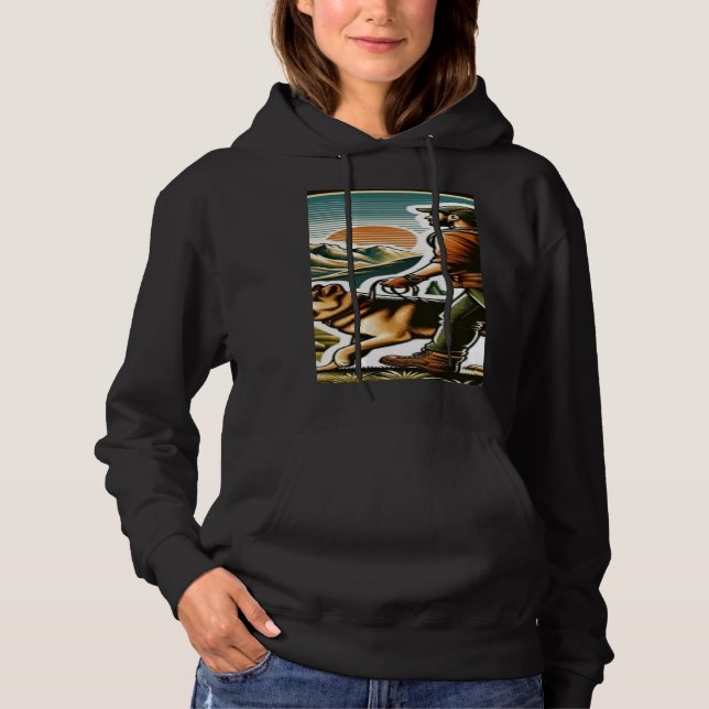 Pull À Capuche Randonneur Wilderness Autre Demi-Mile Randonnée Bu (Devant)