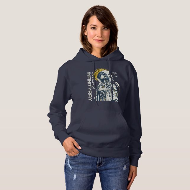 Pull À Capuche Rayon Infini – Android Anime Cyberpunk (Devant entier)