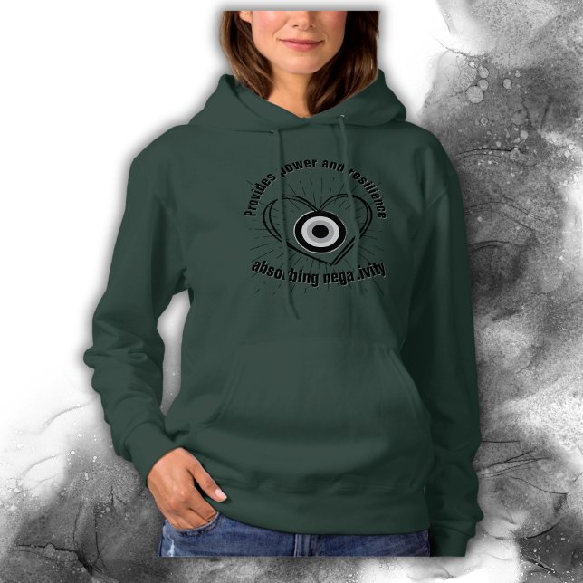 Pull À Capuche Rayons, Coeur, Monographie de protection des yeux  (Créateur téléchargé)