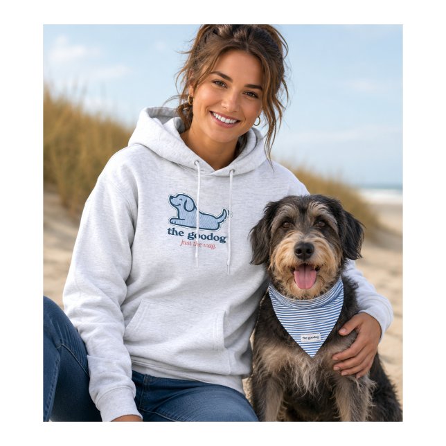 Pull À Capuche Rayure Bleue et Blanche Seersucker Silhouette de C (Créateur téléchargé)