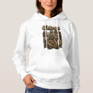 Pull À Capuche Rébellion Vintage : "Chinga la Migra" Crop gothiqu