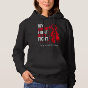Pull À Capuche Red Ribbon Parents Congestif d'insuffisance cardia