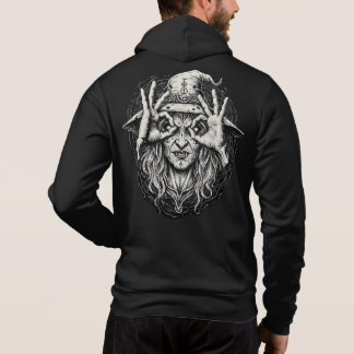 Pull À Capuche Regard de sorcière mystique Occultisme Esthétique 