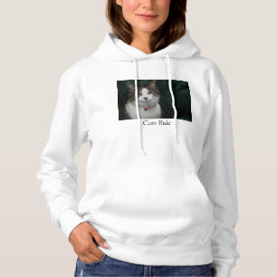 Pull À Capuche Règle des chats Vous regardez Me regardez