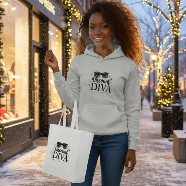 Pull À Capuche Reine des Réductions - Shopping Chic et Malin (Créateur téléchargé)