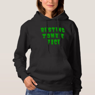 Pull À Capuche Repose Visage Zombie - Drôle Halloween 2022