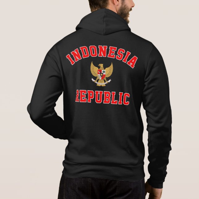 Pull À Capuche République d'Indonésie  (Dos)