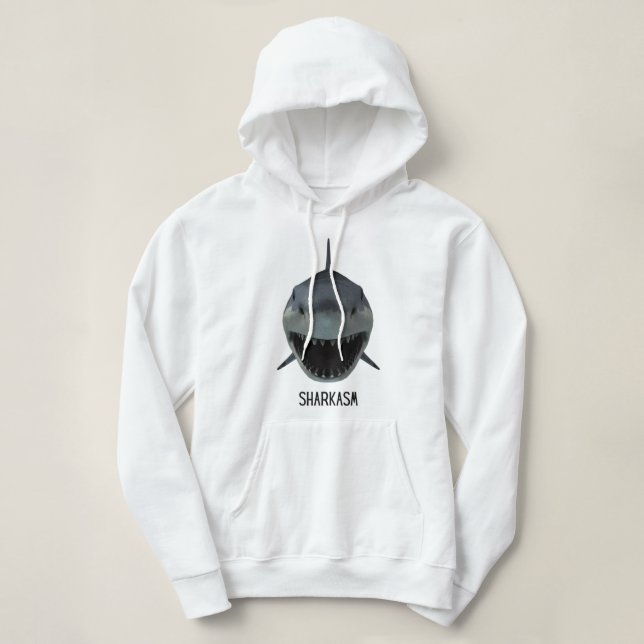 Pull À Capuche requin (Design devant)