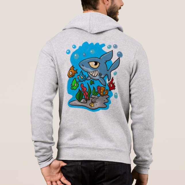 Pull À Capuche Requins (Dos)
