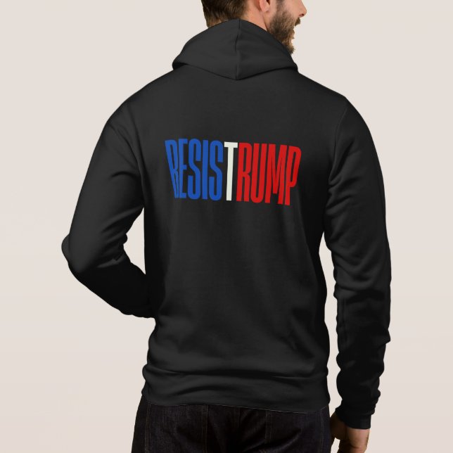 Pull À Capuche Résister à Trump - déclaration politique (Dos)