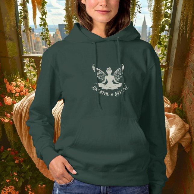 Pull À Capuche Respirer & Croire – Ivory Fairy Yoga Design (Créateur téléchargé)