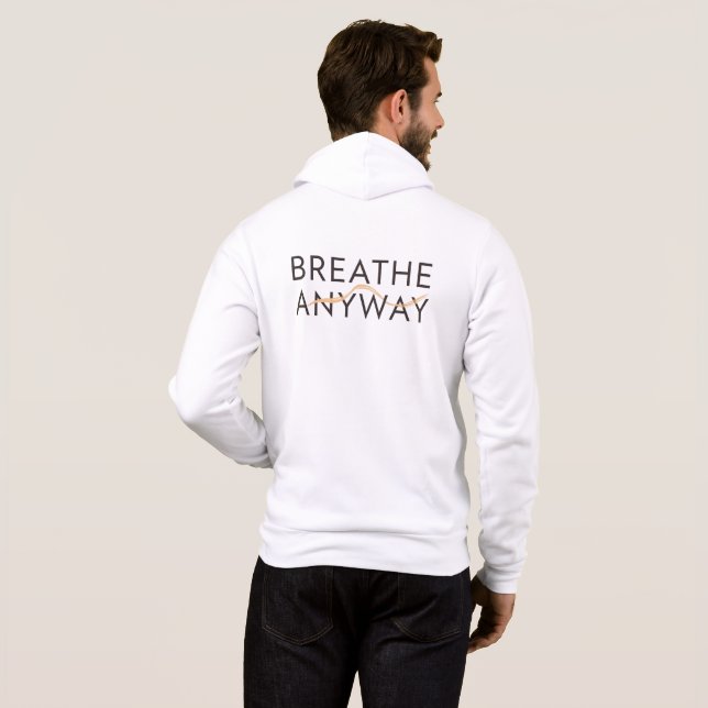 Pull À Capuche Respirez quand même – Sensibilisation au stress Ja (Dos entier)