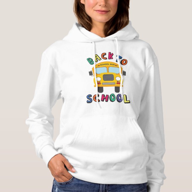 Pull À Capuche Retour à l'école (Devant)