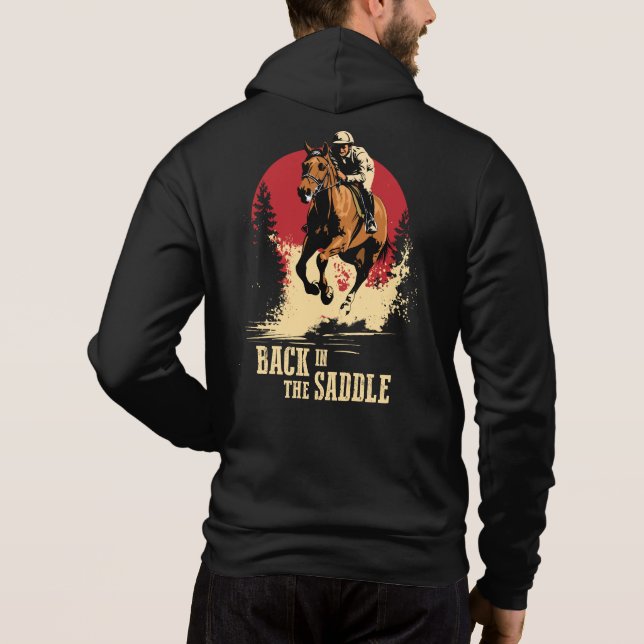 Pull À Capuche Retour Dans La Selle - Course À Cheval (Dos)