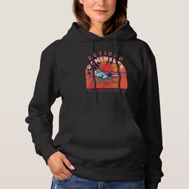 Pull À Capuche Retraite Vintage (Devant)