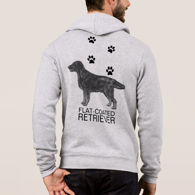 Pull À Capuche Retriqueur à revêtement plat avec Empreintes de pa (Dos)