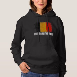 Pull À Capuche Retro Belgique Drapeau meilleur grand-père jamais
