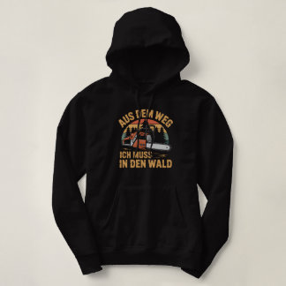Pull À Capuche Retro Forest Adventure Chainsaw Graphic