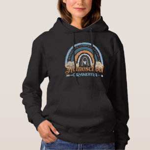 Pull À Capuche Retro Homeschool Grandma Rainbow Homeschooling Mot