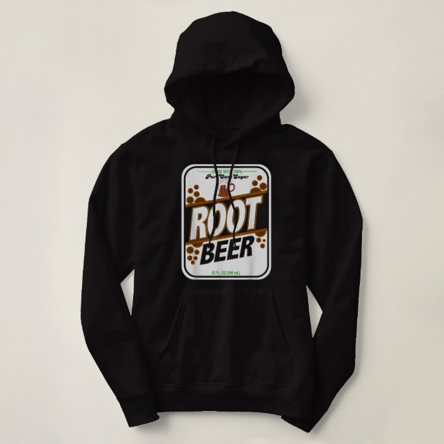 Pull À Capuche Retro Style ROOT BEER Costume  (Design devant)