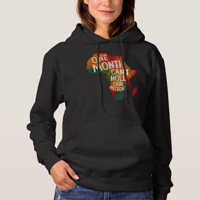 Pull À Capuche Retro Un Mois Ne Peut Pas Tenir Notre Histoire Bla (Devant)