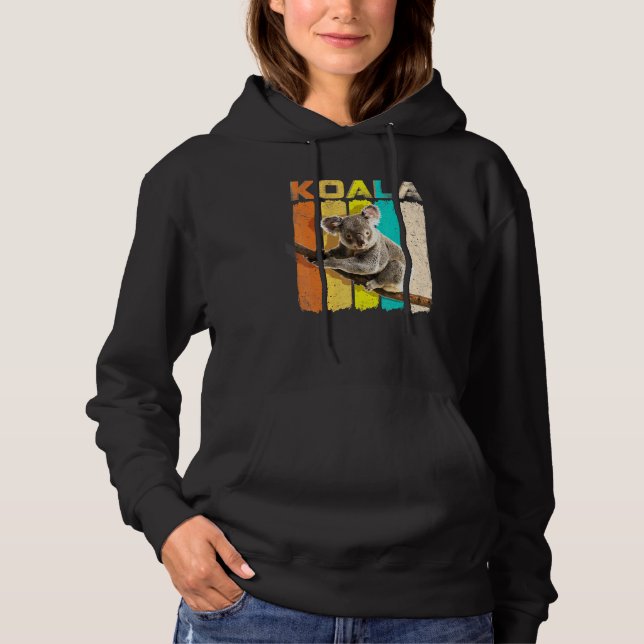 Pull À Capuche Retro Vintage Koala Koala (Devant)